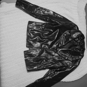 Faux Leather Jacket US 6